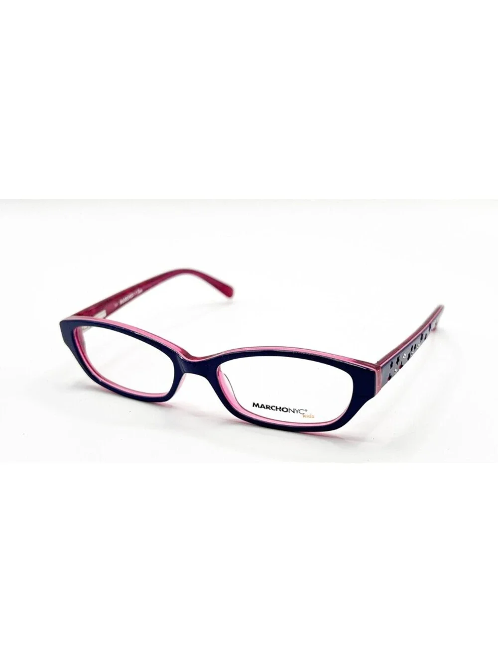 Marchon Nyc Ava 511 Boysenberry Pink Authentic Eyeglasses 45-15-125